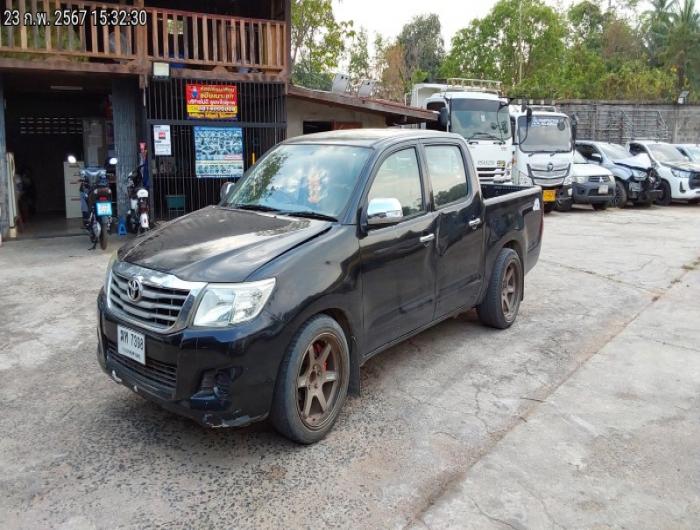 TOYOTA HILUX VIGO DOUBLE CAB 2.7 E M/T ปีจด 2012 สีดำ ทะเบียน ฆห 7398